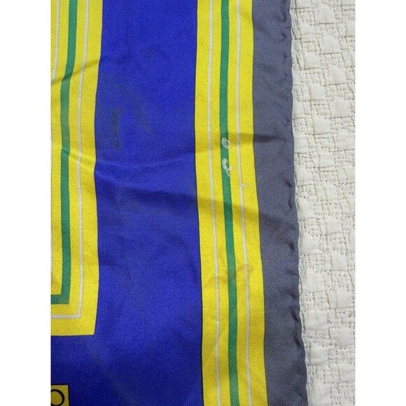 MANTERO Silk Scarf Petticoats Jackets Square Vintage 33/34.5"‎ - Picture 6 of 14